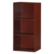 Hodedah 3-Shelf Bookcase in Mahogany