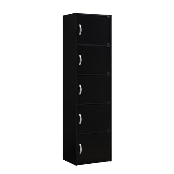 Indoor Modern Home Decorative Furniture 5-Shelf, 5-Door Bookcase