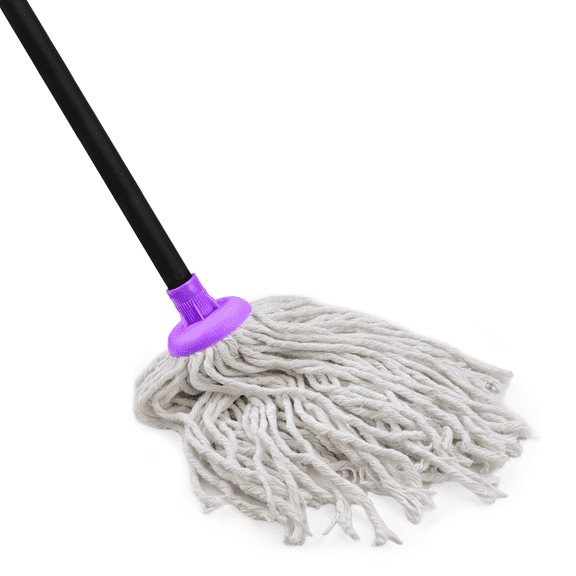 Indoor Mop for Floor Cleaning - Cotton Mops for Floor Cleaning, Regular Mop for Floors, 49-inch Simple Mops for Cleaning Living Rooms, Bathrooms, and Kitchens.