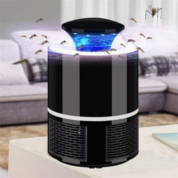 Indoor Mosquito Trap Fruit Fly Trap Bug Zapper Mosquito Killer with UV Trap Automatic Intelligent Light Induction with Sticky Glue Boards for Home Kitchen No Zapper