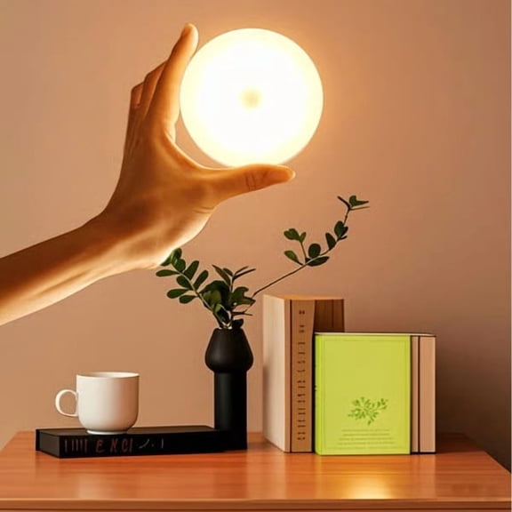 Indoor Motion Sensor Night Light, Wireless Human Body Sensing Light, Battery Operated Wall Light for Home