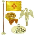 thumbnail image 1 of Indoor New Mexico State Flag Kit - 7ft Pole - Metal Eagle, 1 of 4
