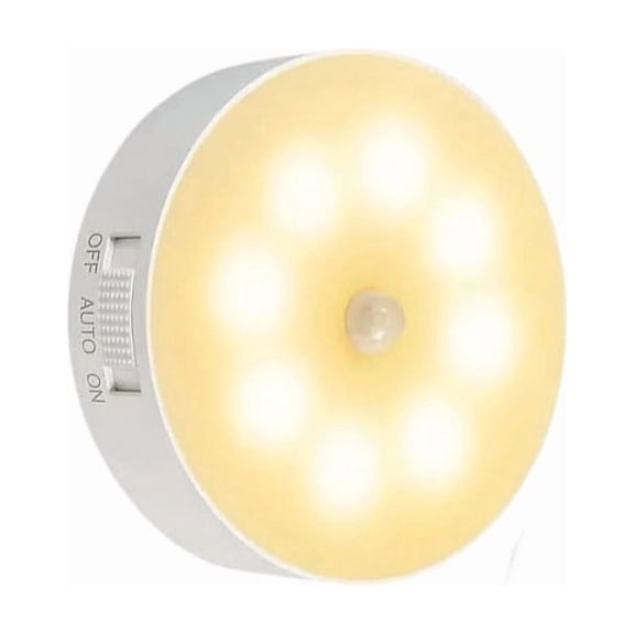 Indoor Night Light, Wireless Human Body Induction Indoor Night Light, Smart Motion Sensor Wall Lamp, Dimmable Soft Lighting for Bedroom Hallway Bathroom Living Room