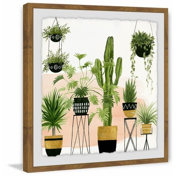 Indoor Oasis II Framed Painting Print