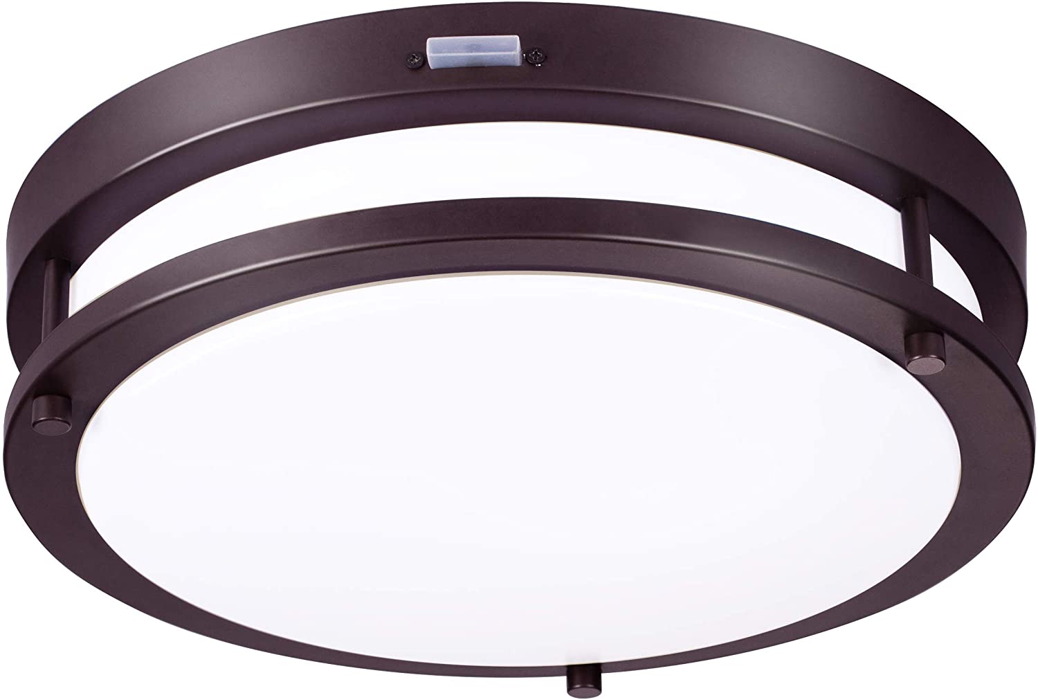 Indoor & Outdoor 13 inch 5 Color LED Flush Mount Ceiling Light,2700K