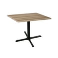 thumbnail image 1 of Indoor/Outdoor 30" Tall OD211 Black Table Base with 30" x 30" Foot and 30" x 30" Square Indoor/Outdoor Natural Top by the Holland Bar Stool Co., 1 of 2