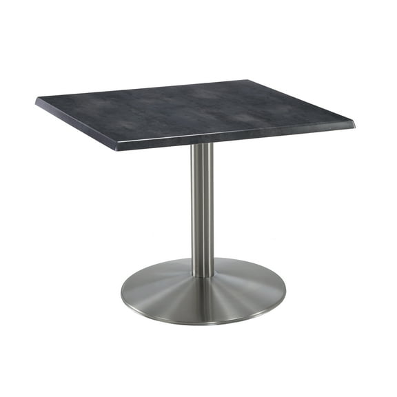 30" Tall OD214 Indoor/Outdoor All-Season Table with 30" Diameter Charcoal Top