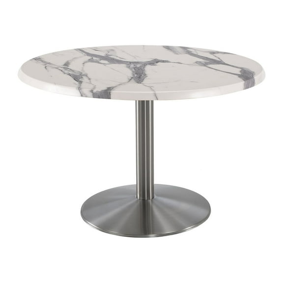 30" Tall OD214 Indoor/Outdoor All-Season Table with 36" Diameter Greystone Top