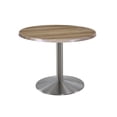 thumbnail image 1 of Indoor/Outdoor 30" Tall OD214 Stainless Steel Table Base with 22" Diameter Foot and 30" Diameter Indoor/Outdoor Natural Top by the Holland Bar Stool Co., 1 of 2