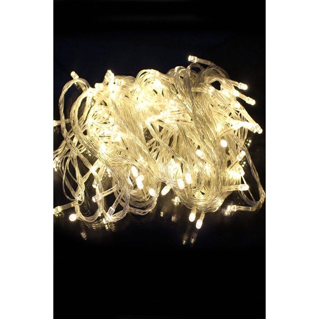 Indoor/Outdoor 300 LED String Lights with Flexible Clear Wire - Walmart ...