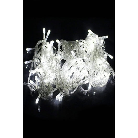 Indoor/Outdoor 300 LED String Lights with Flexible Clear Wire