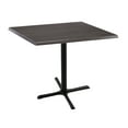 thumbnail image 1 of Indoor/Outdoor 36" Tall OD211 Black Table Base with 30" x 30" Foot and 36" x 36" Square Indoor/Outdoor Charcoal Top by the Holland Bar Stool Co., 1 of 4