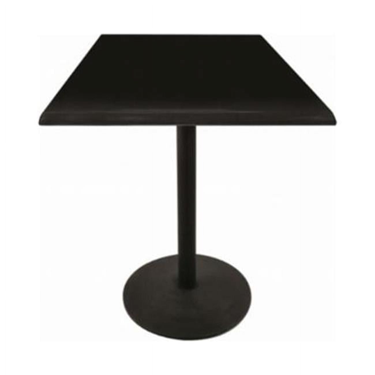 Black Steel Square Indoor/Outdoor Table, 30" x 30"