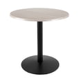 thumbnail image 1 of Indoor/Outdoor 36" Tall OD214 Black Table Base with 22" Diameter Foot and 30" Diameter Indoor/Outdoor White Ash Top by the Holland Bar Stool Co., 1 of 4