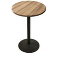 thumbnail image 1 of Indoor/Outdoor 36" Tall OD214 Black Table Base with 22" Diameter Foot and 36" x 36" Square Indoor/Outdoor Greystone Top by the Holland Bar Stool Co., 1 of 5