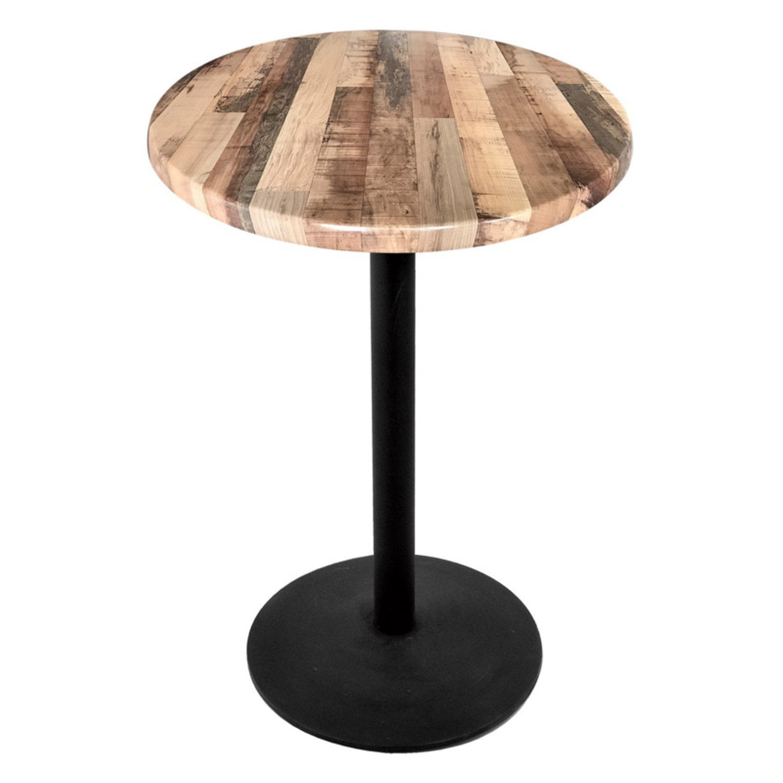 Rustic Round Weather Resistant Iron Bar Table