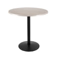 thumbnail image 1 of Indoor/Outdoor 42" Tall OD214 Black Table Base with 22" Diameter Foot and 36" Diameter Indoor/Outdoor White Ash Top by the Holland Bar Stool Co., 1 of 4