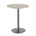 thumbnail image 1 of Indoor/Outdoor 42" Tall OD214 Stainless Steel Table Base with 22" Diameter Foot and 30" Diameter Indoor/Outdoor White Ash Top by the Holland Bar Stool Co., 1 of 4