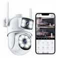 thumbnail image 1 of Indoor/Outdoor 4K Smart Security Camera,  WiFi with Night Vision, Dual-Screen Display, 2-Way Talk, Human Detection, Motion Tracking, Cloud & SD Card Storage, 1 of 7
