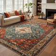 thumbnail image 1 of Indoor/Outdoor 8' x 10' Portia style Area Rug, Portia style Easy Cleaning, Non Shedding, Bed Room, Living Room, Dining Room, Backyard, Deck, Patio (8x10), 1 of 12