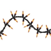 Indoor/Outdoor 90-Count LED Garland Lights, Orange, 9, Halloween by Way To Celebrate