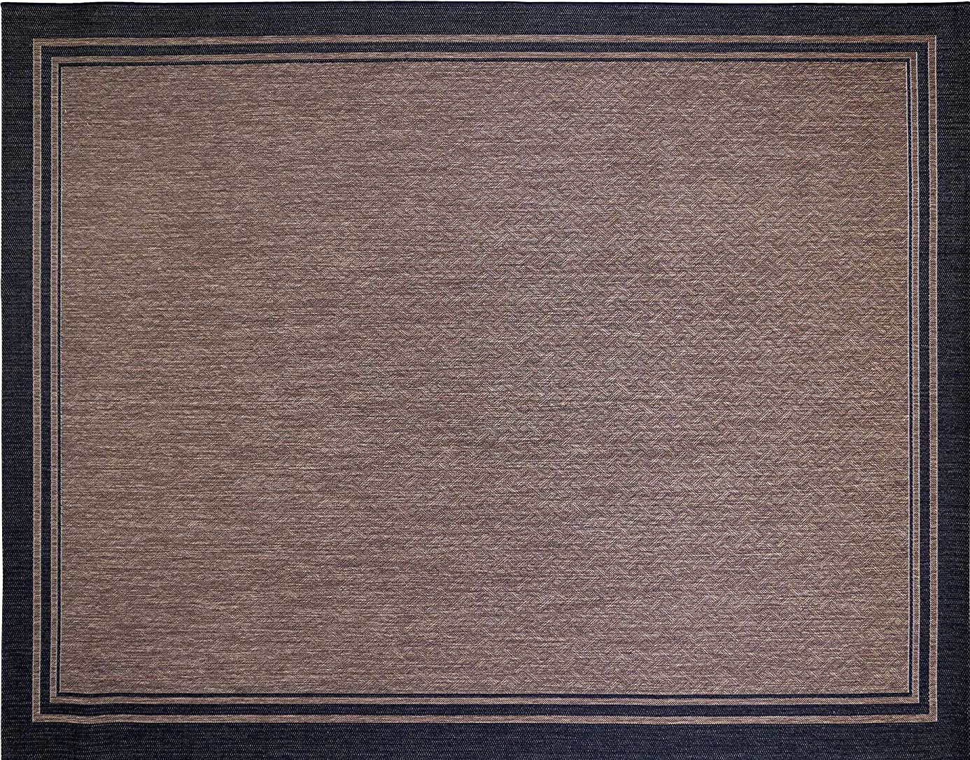 Indoor Outdoor Area Rug Classic Flatweave Washable Stain & UV Resistant