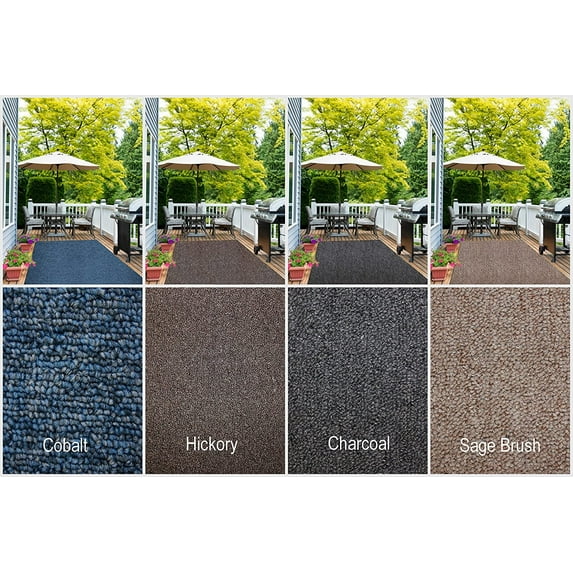 Indoor - Outdoor Area Rug Runners. Great Solution for Covering Decks, Balconies, Patios, etc. 8 Colors and Multiple Sizes Available