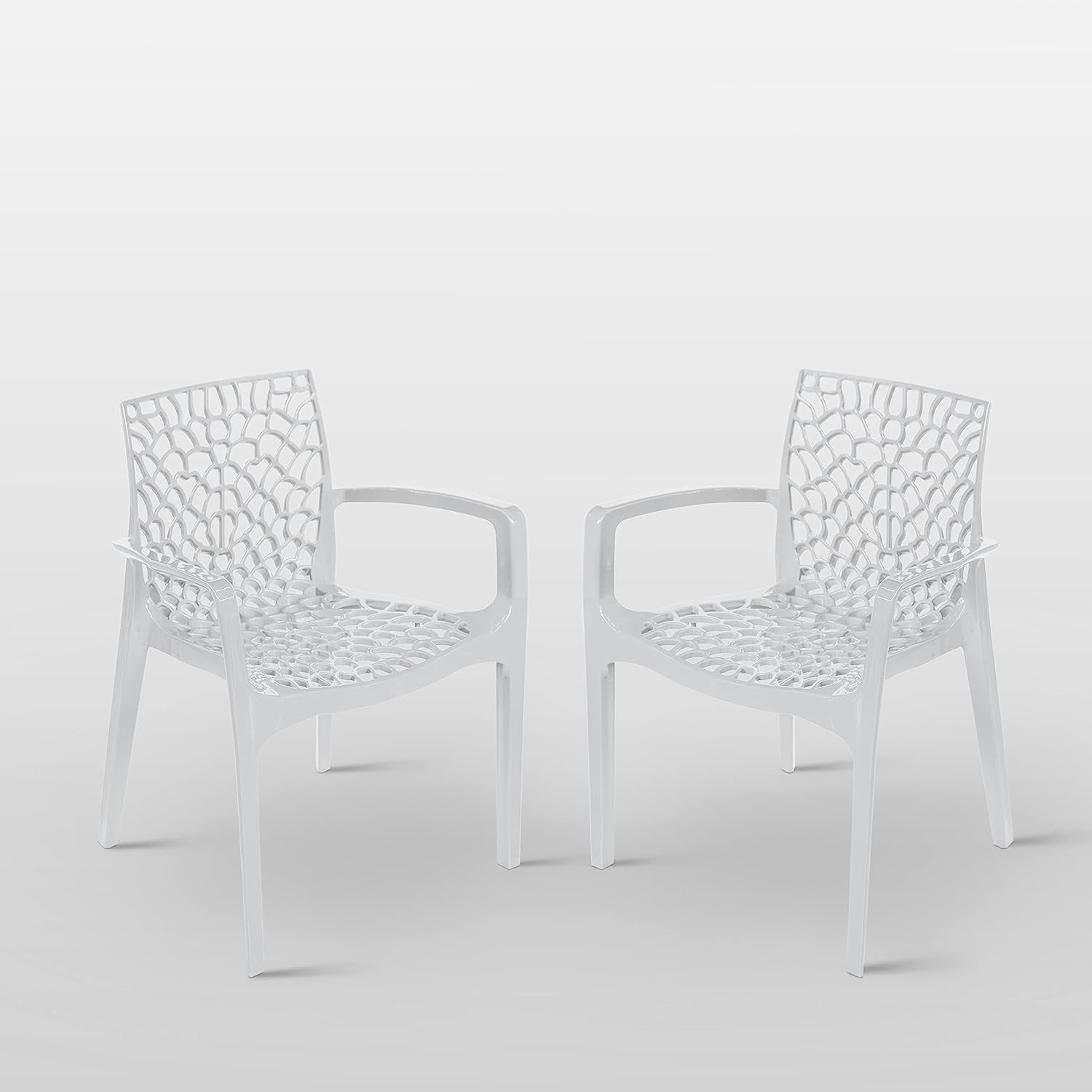 Indoor Outdoor Armchairs 2 Chairs, Patio, Dining, Pool, Garden