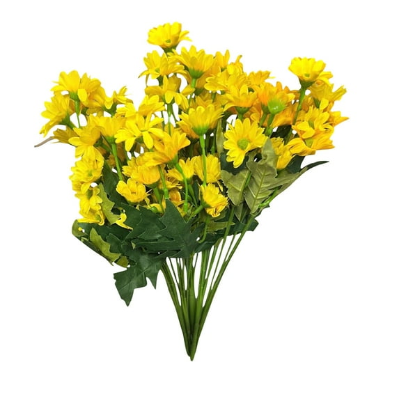 Indoor Outdoor Artificial Flower Bouquets, Uv Resistant Faux Silk & Pe Fake Flowers With Visible Stamens And Veins, No Fade No Maintenance For Porch Garden Vase