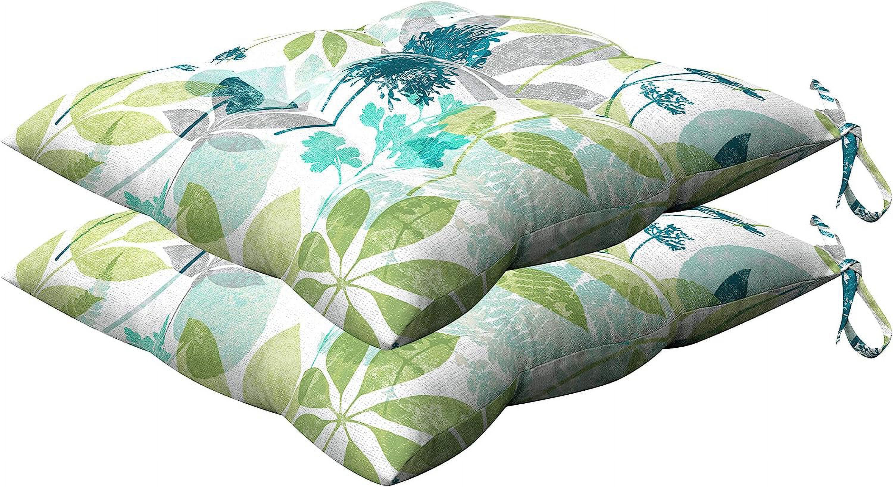 Indoor/Outdoor Breeze Square Tufted Seat Cushion Recycled Polyester