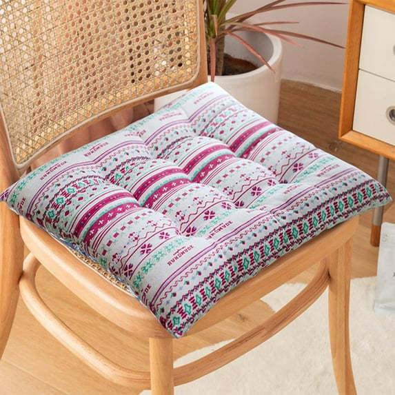 Indoor/Outdoor Chair Cushions Seat Cushions with Ties Patio Chair Pads for Patio Furniture Garden Home Office Decoration Home Essentials, Black on Clearance(Multicolor,40cm/1PC)