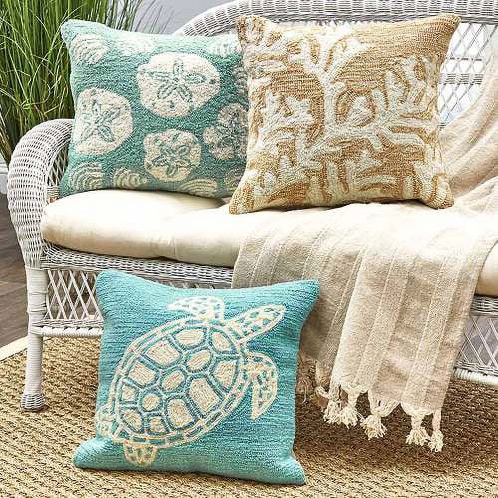Indoor/Outdoor Coastal PillowsTurtle