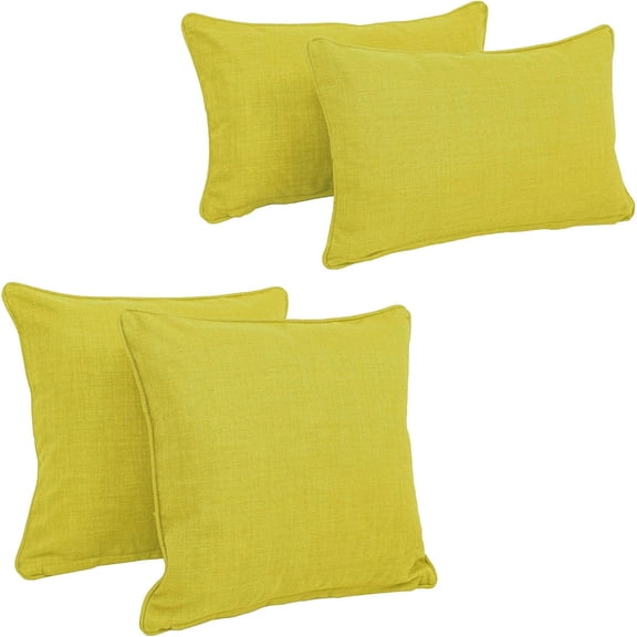 Indoor/Outdoor Corded Throw Pillow Set | Wheat
