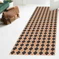 thumbnail image 1 of Indoor/Outdoor Custom Size Low Profile Runner Rug with Non-Slip PVC Backing - Water Resistant- 31'' & 36'' & 42'' wide-Runner Rugs for Hallway, Entryway, Deck, Kitchen, Office, Garage- Trellis, 1 of 5