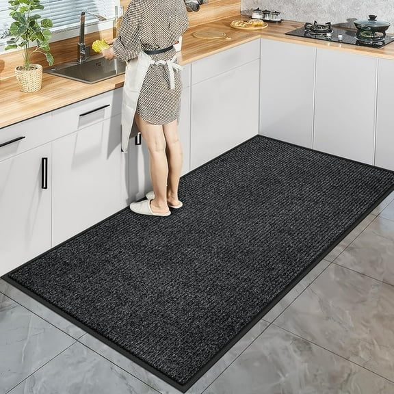 Indoor Outdoor Door Mat, 4'x6' Heavy Duty Front Door Mat, Non-Slip Washable Doormats Entrance Mats, Dirt Resistant and Absorbent Doormat, Commercial Outdoor Entrance Floor Mat for Home Office