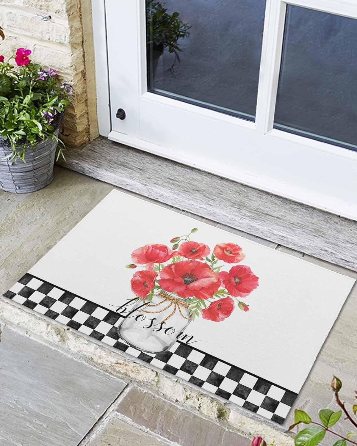 Indoor Outdoor Door Mat Mats Non Slip Rubber Entryway Mats