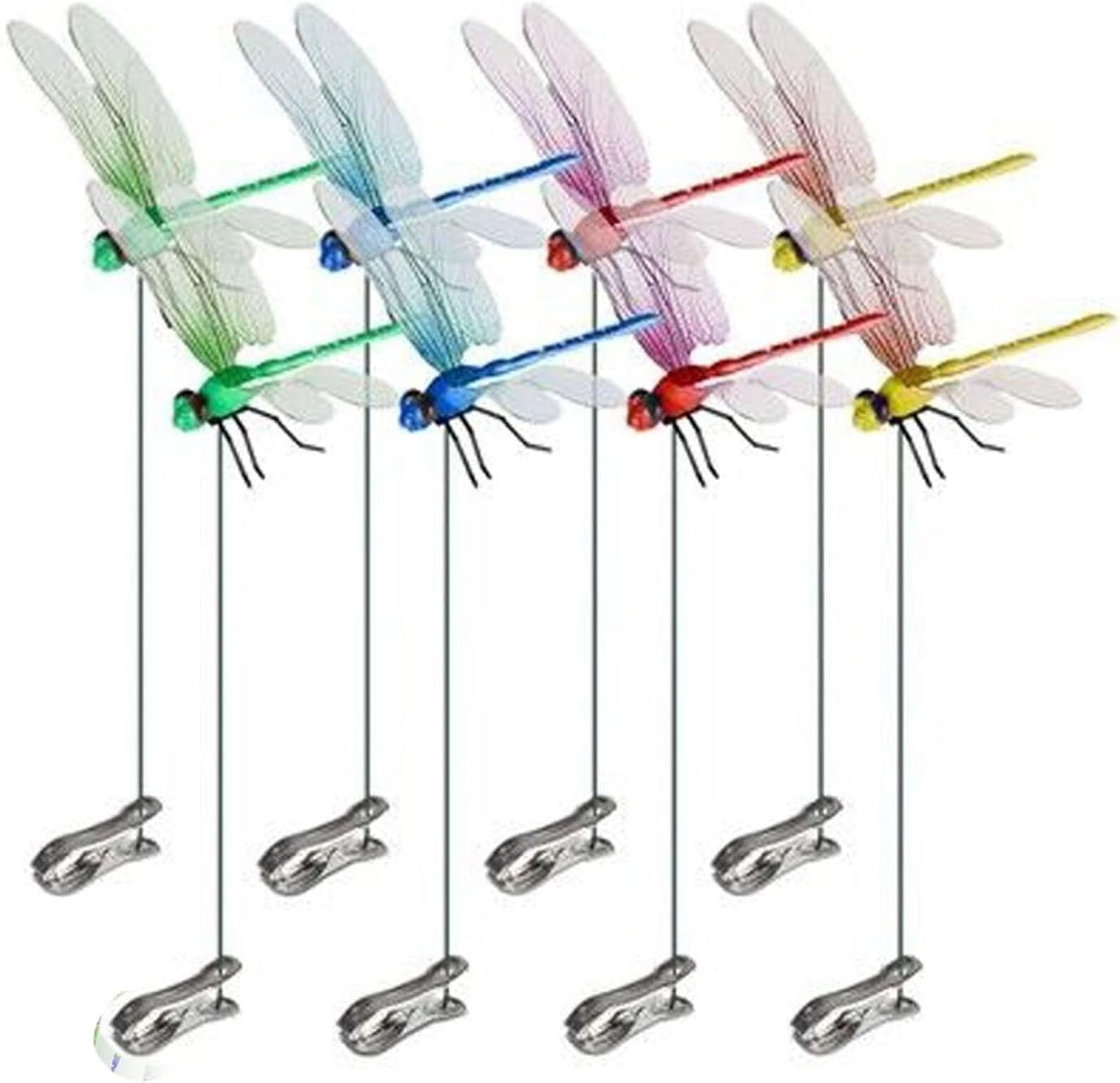 Indoor & Outdoor Fake Dragonfly Rod Clip, Dragonfly Clip Bug Repellent ...
