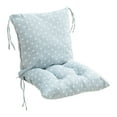 thumbnail image 1 of Indoor/Outdoor High Back Chair Cushion for Adirondack,Water Repellent,Fade Resistant,Indoor/Outdoor Pads with TiesSpring/Summer Seasonal All Weather Replacement Rocking Chair Cushions, 1 of 8