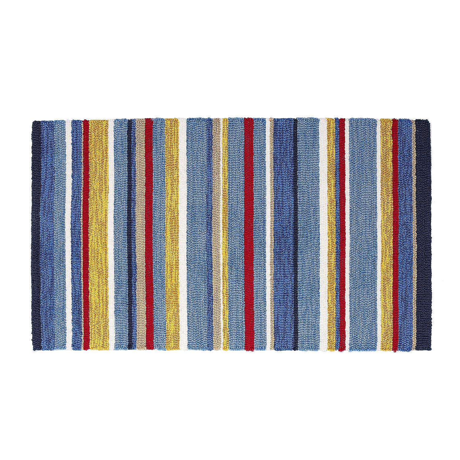 Indoor/Outdoor Hooked Rug, Summertime Stripe 24