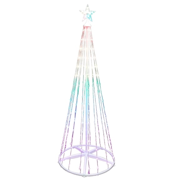 Holiday Time LED Smart Light Tree, 266 Lights, Multicolor, 6ft ...