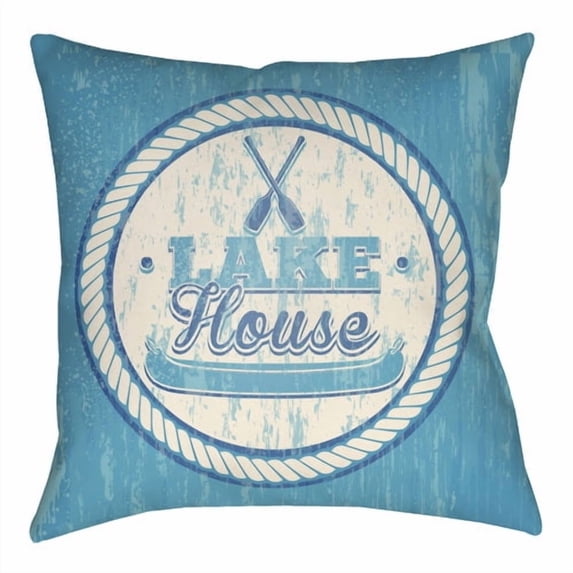 Indoor Outdoor LTCH1529-2222 Square 22" x 22" Pillow Cover + Polyfill