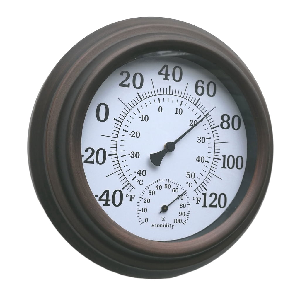 Indoor Outdoor Large Number Wall Hygrometer Hanging Hygrometer Garden Decoration