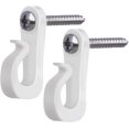 Indoor Outdoor Light Hanger Hooks, 20 Sets Screw Hooks Clips for