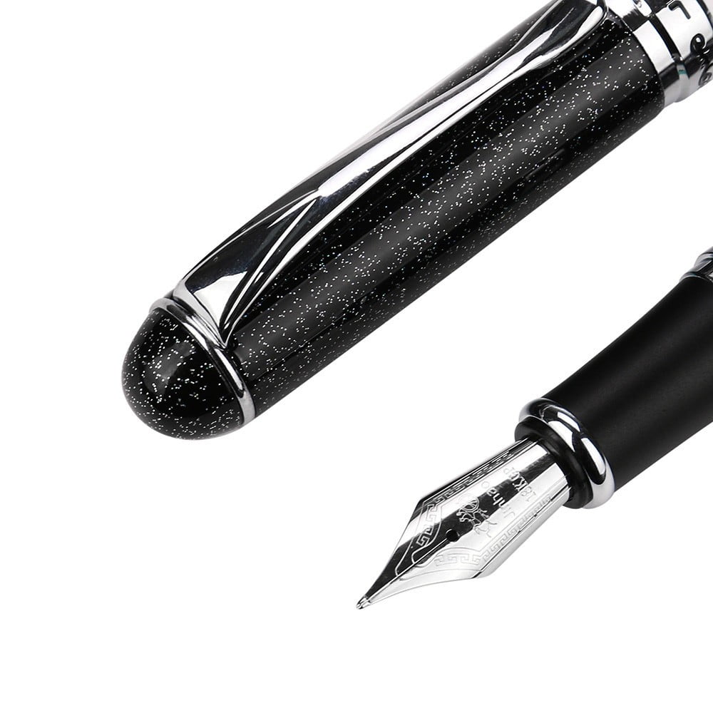 Indoor Outdoor Matte Frosted Deluxe Black JinHao X750 Fountain Pen 0