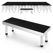 Indoor/Outdoor Portable Stage Step Stair, 16.14" High Anti-Slip Platform with Quick Setup, Versatile Riser for Concerts, School Plays, Wedding Runways & Trade Show Booths