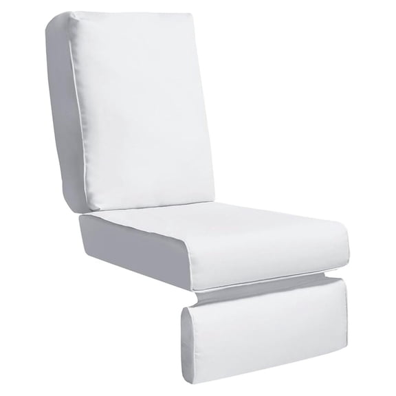 Indoor Outdoor Recliner Replacement Cushion, Patio Furniture Chair Sofa Washable Cushion Deep Seat, UV Protected, Fade Protected and Water Spill Repellet, Cover Can be Replaced ()