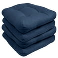 thumbnail image 1 of Indoor-Outdoor Reversible Patio Seat Cushion Pad 2-4-6-12 Pack 19" x 19" Navy, 1 of 5