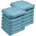 thumbnail image 1 of Indoor-Outdoor Reversible Patio Seat Cushion Pad 2-4-6-12 Pack 19" x 19" Teal, 1 of 4