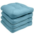 thumbnail image 1 of Indoor-Outdoor Reversible Patio Seat Cushion Pad 2-4-6-12 Pack 19" x 19" Teal, 1 of 4