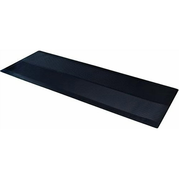 Indoor/Outdoor Rubber Runner Mat, Door Mat For Floor Protection, 27" X 10', Black (9A-110-27C-10)